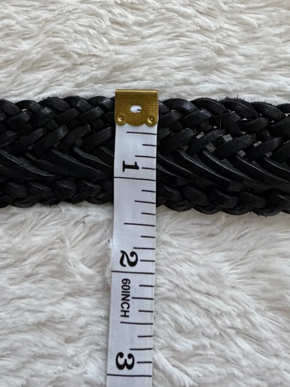 Buck Mason Braided Leather Belt 34 FLAW NWT